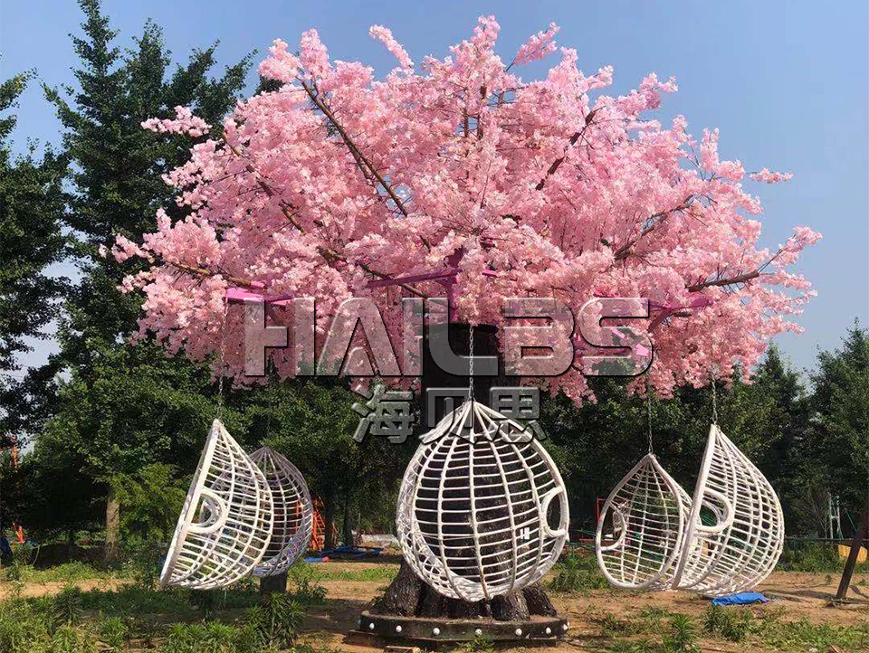 櫻花許愿樹吊籃秋千
