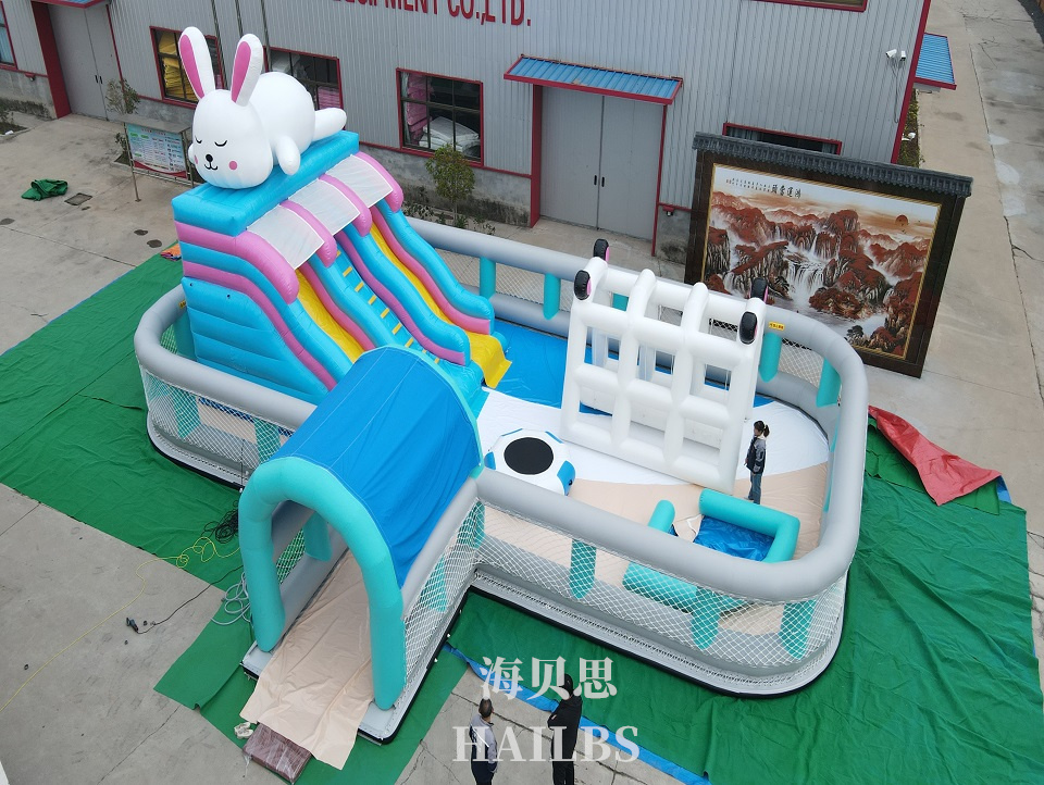 萌兔水上漂浮樂園