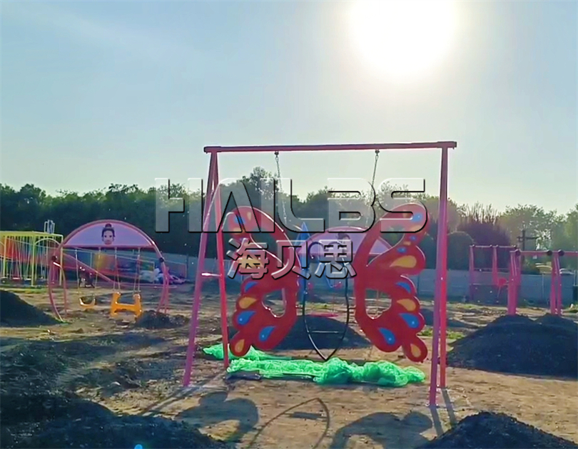 陜西西安無動力親子樂園施工現(xiàn)場