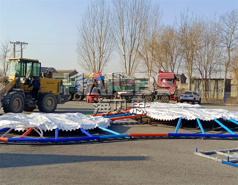河北邯鄲無動力樂園施工現(xiàn)場