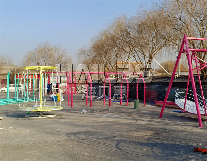 河北邯鄲無動力樂園施工現(xiàn)場