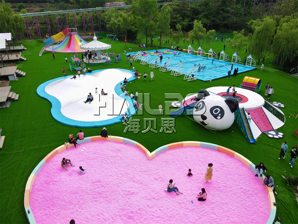 無(wú)動(dòng)力樂(lè)園--熊貓蹦床