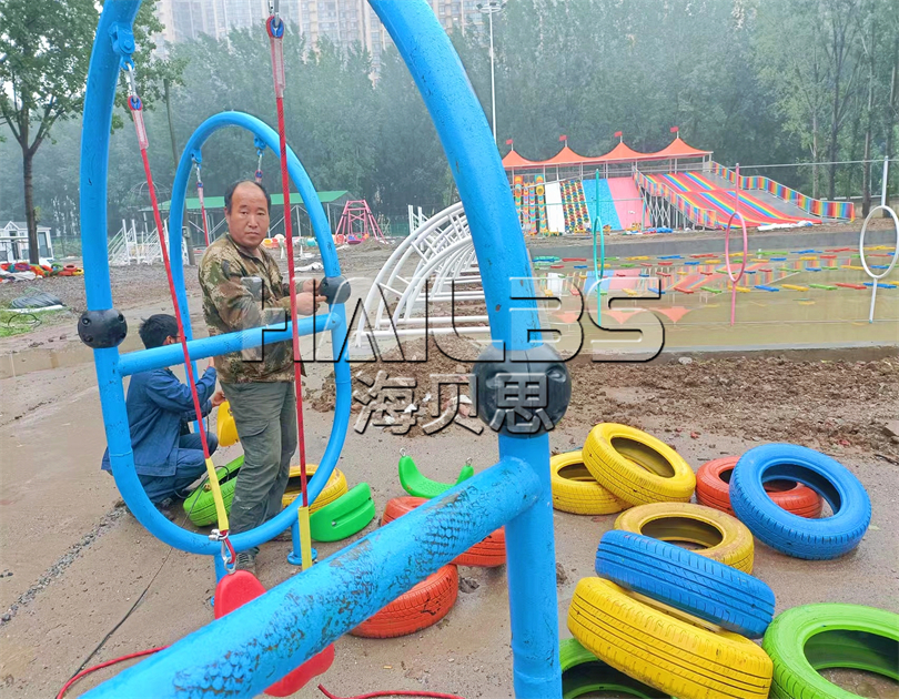 南陽鄧州無動力樂園施工現(xiàn)場