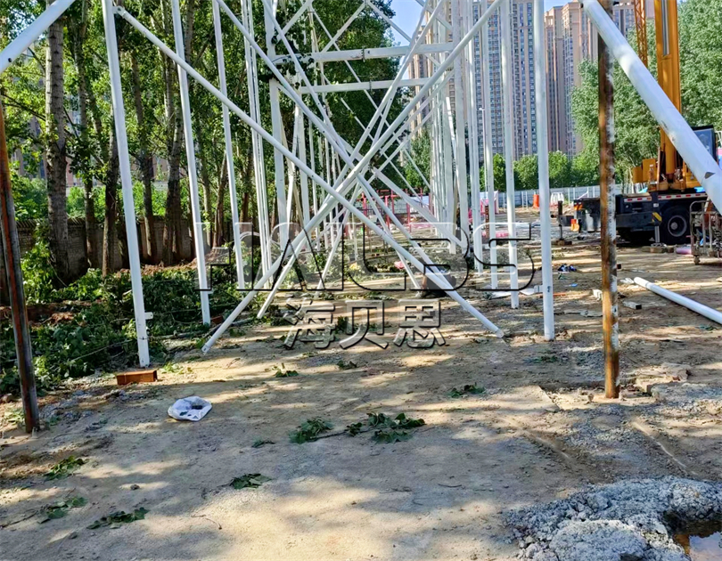 南陽鄧州無動力樂園施工現(xiàn)場