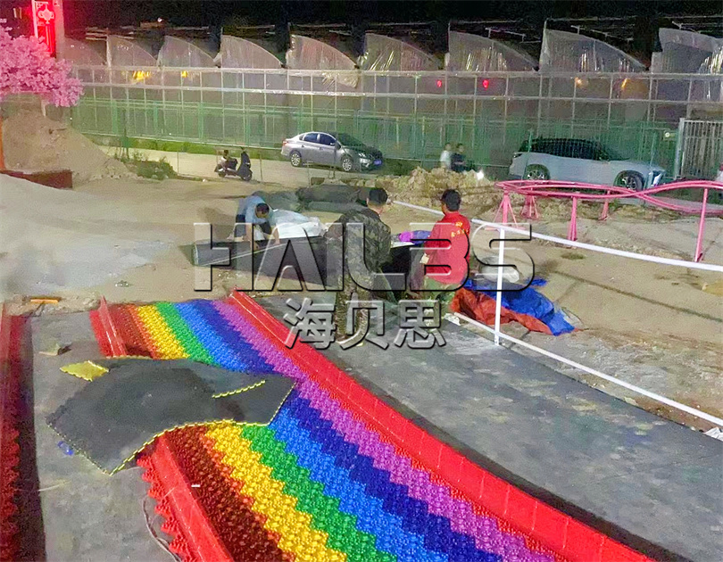 廣東揭陽無動力樂園施工現(xiàn)場