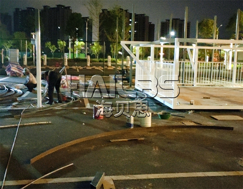 福建寧德無動力樂園施工現(xiàn)場