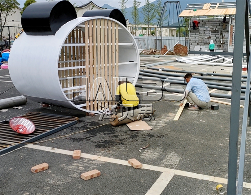 福建寧德無動力樂園施工現(xiàn)場