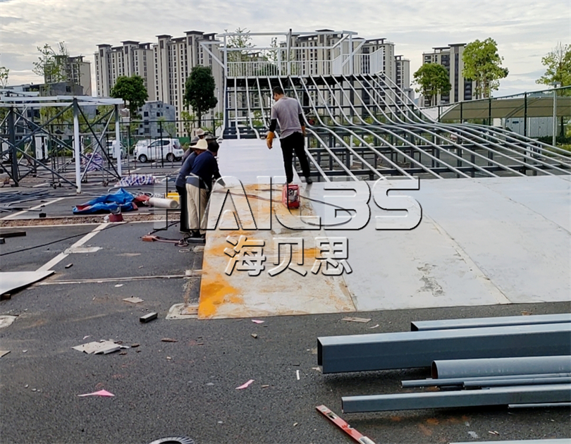 福建寧德無動力樂園施工現(xiàn)場