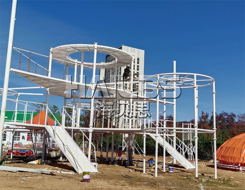 云南昆明無動力親子樂園施工現(xiàn)場