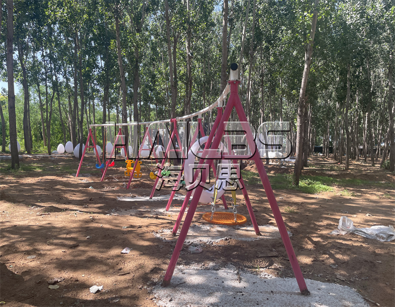 河北邢臺薰衣草莊園無動力施工現(xiàn)場