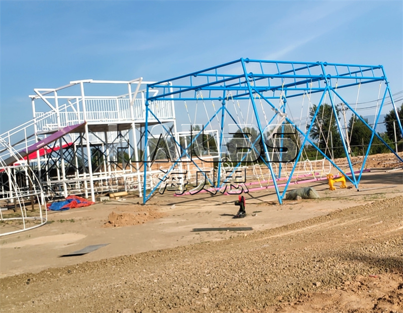 山西朔州無動力樂園施工現(xiàn)場