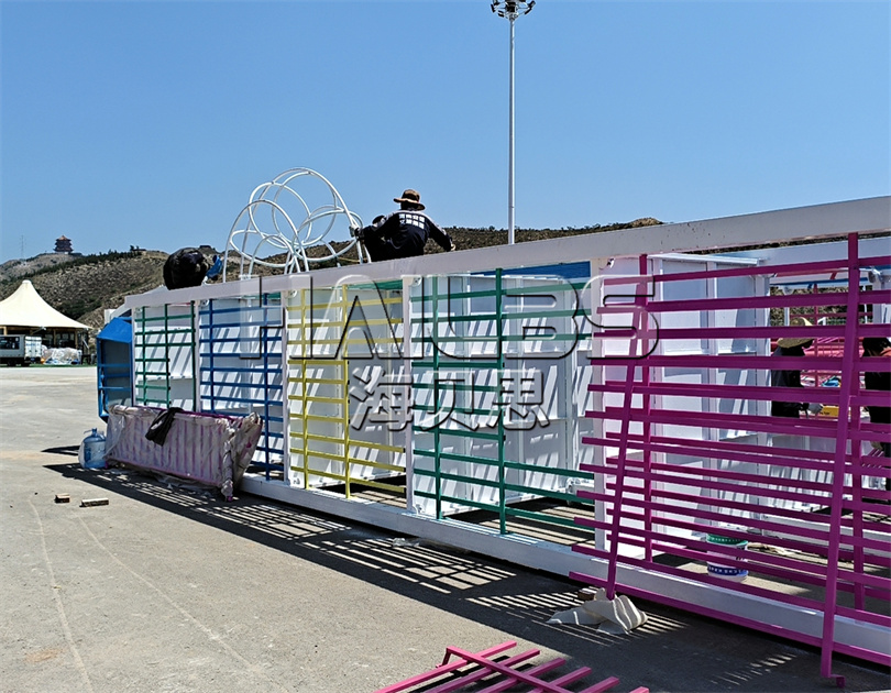 河北張家口無動力樂園施工現(xiàn)場