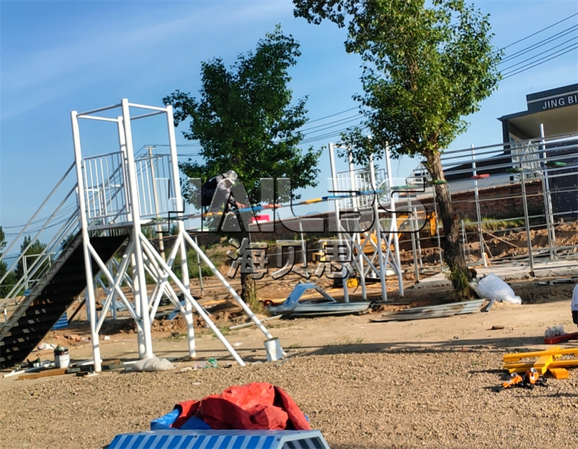 山西朔州無動力樂園施工現(xiàn)場