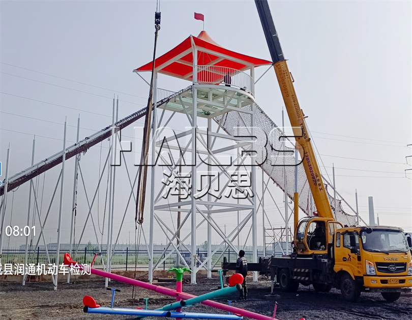 山東菏澤無動力樂園施工現(xiàn)場