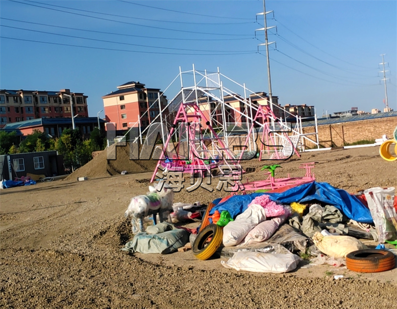 山西朔州無動力樂園施工現(xiàn)場