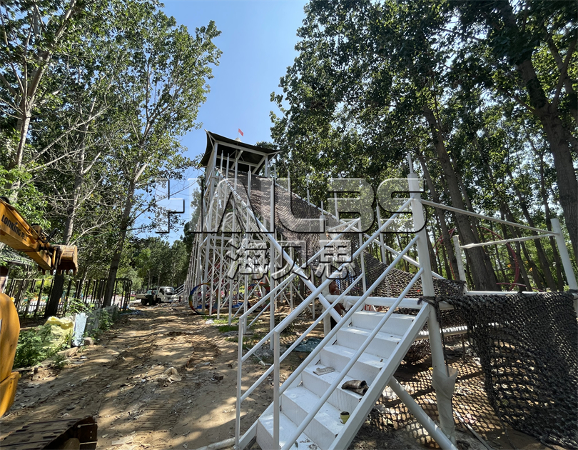 河北邢臺薰衣草莊園無動力施工現(xiàn)場