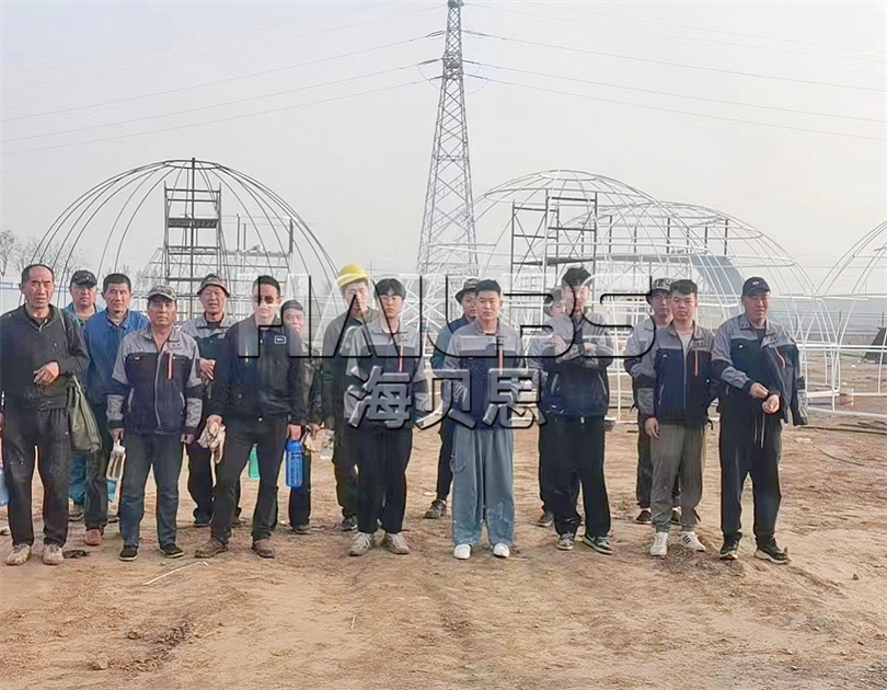 山東菏澤無動力樂園施工現(xiàn)場