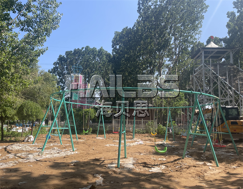 河北邢臺薰衣草莊園無動力施工現(xiàn)場