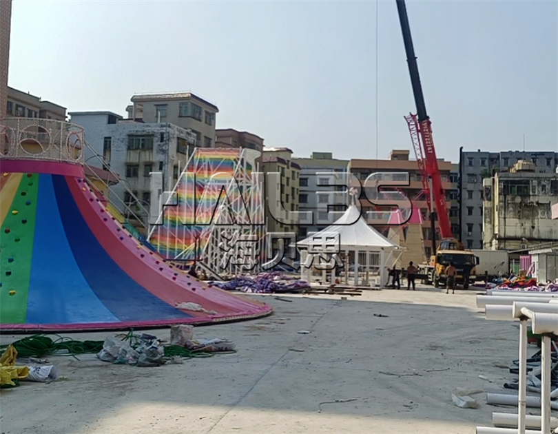 廣東佛山無動力樂園施工現(xiàn)場