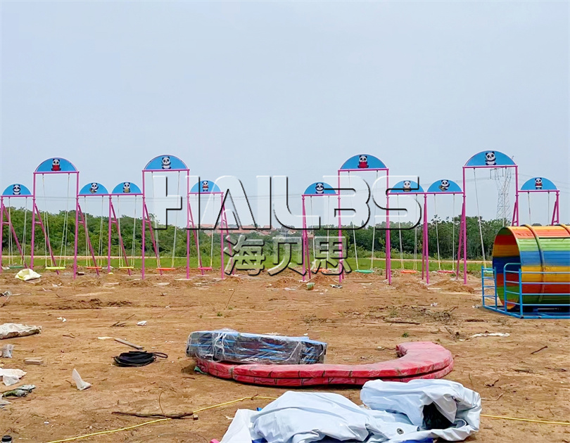 湖北武漢蔡甸無動力樂園施工現(xiàn)場