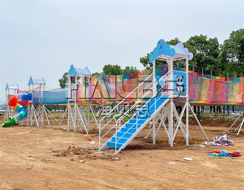 湖北武漢蔡甸無動力樂園施工現(xiàn)場