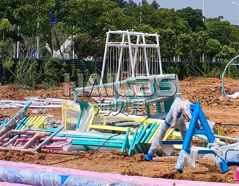 湖北武漢無動力樂園施工現(xiàn)場
