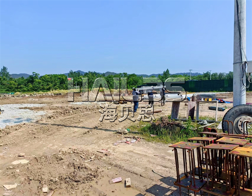 湖北麻城無動(dòng)力樂園施工現(xiàn)場