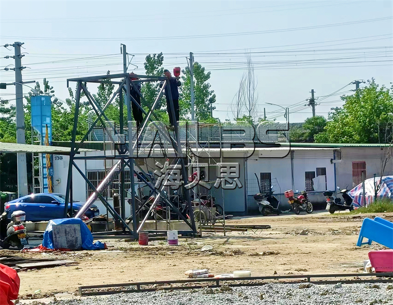 湖北麻城無動(dòng)力樂園施工現(xiàn)場