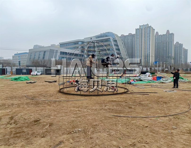 河北衡水場(chǎng)地?zé)o動(dòng)力樂(lè)園施工現(xiàn)場(chǎng)