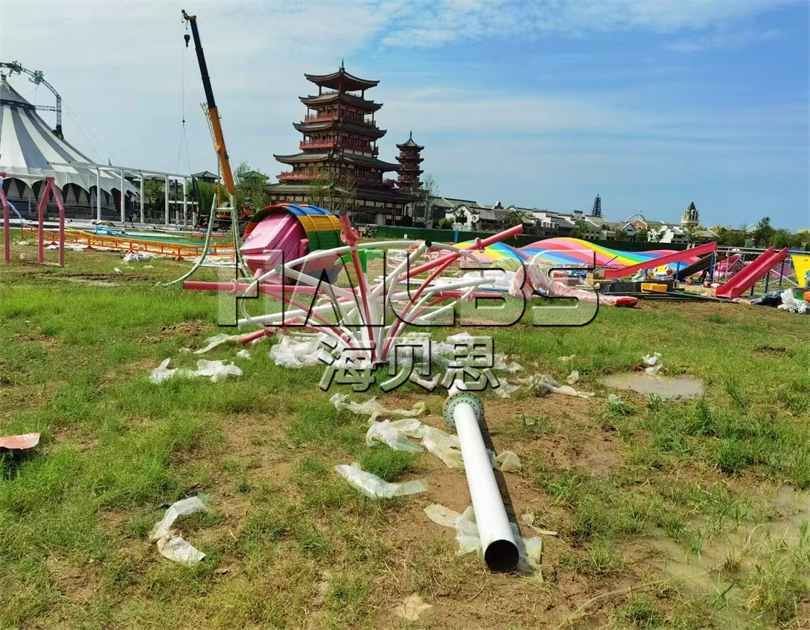 河南濮陽無動力樂園安裝現(xiàn)場