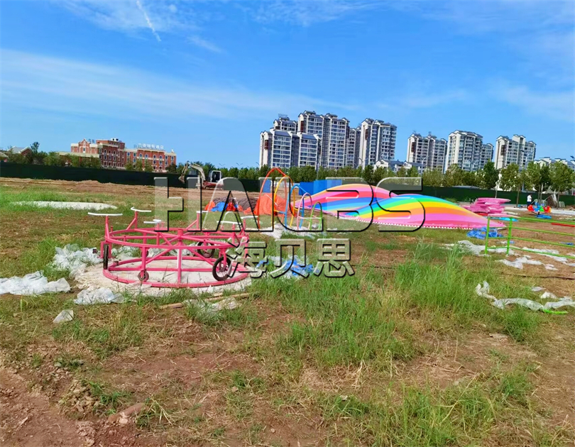 河南濮陽無動力樂園安裝現(xiàn)場