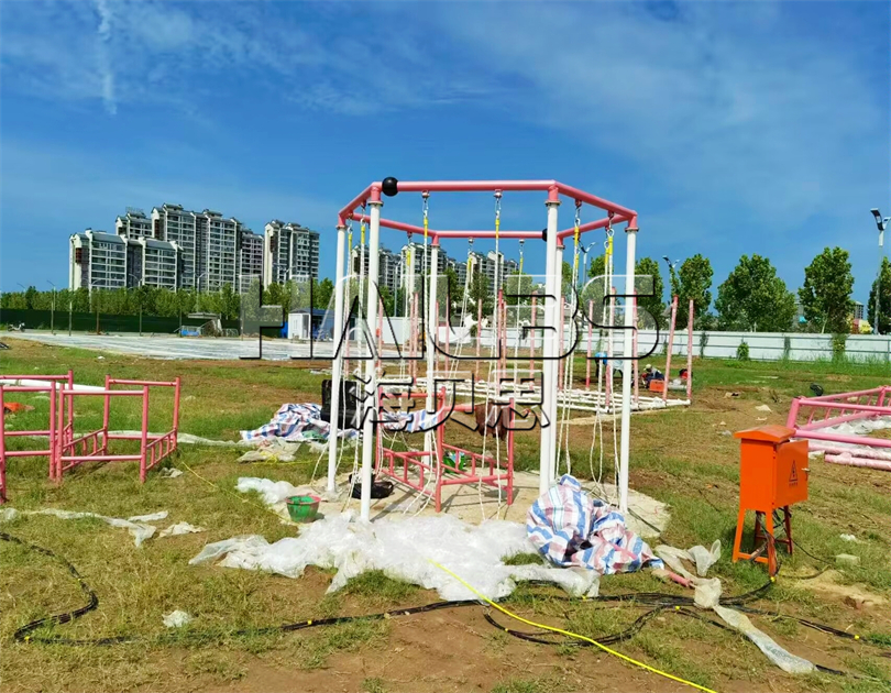 河南濮陽無動力樂園安裝現(xiàn)場