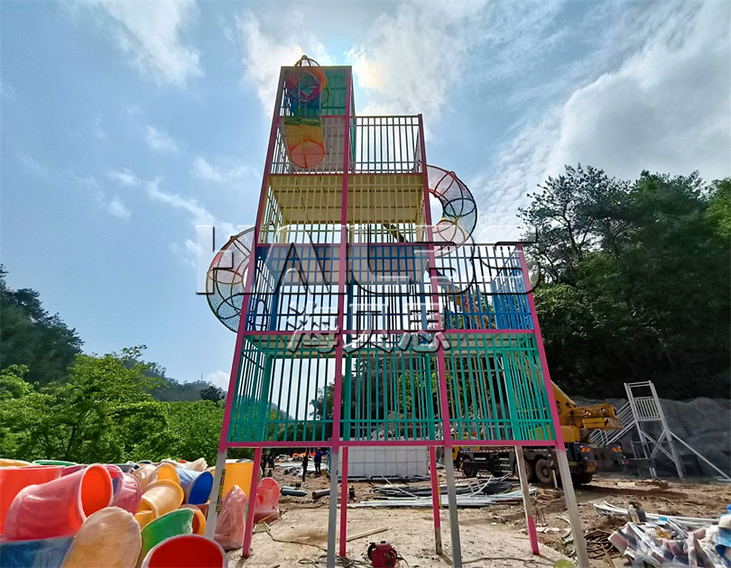 安徽黃山無動力樂園施工現(xiàn)場