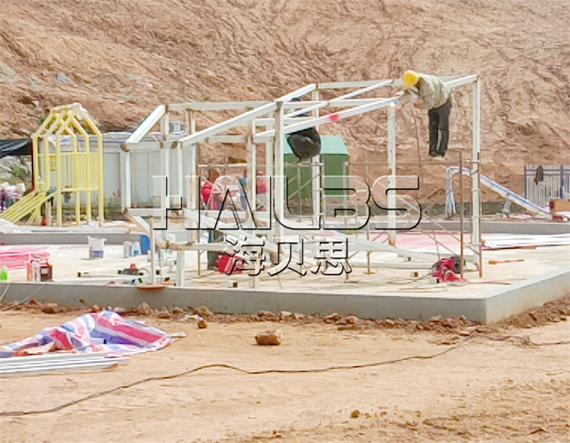 湖北黃岡無動力樂園施工現(xiàn)場
