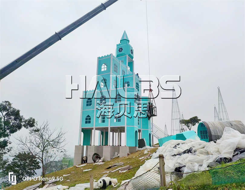 重慶北碚無動(dòng)力親子樂園施工現(xiàn)場(chǎng)