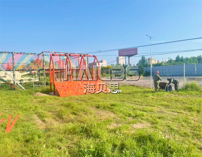 江西吉安無動力樂園安裝現(xiàn)場
